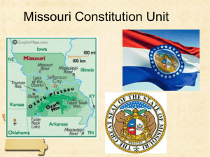 Missouri Constitution Unit