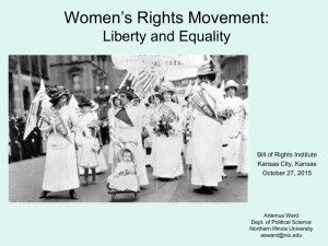Women's Rights Movement: Liberty and Equality
