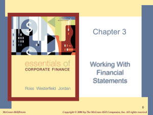 Chapter 3: Working with Financial Statements