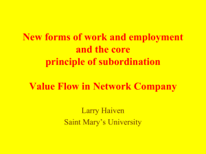 Les nouvelles formes de travail et d'emploi et le principe