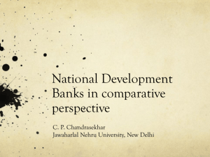 National Development Banks in comparative perspective