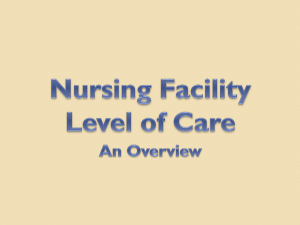 Nursing Facility Level of Care - New Mexico Human Services