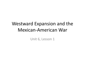 Westward Expansion and the Mexican