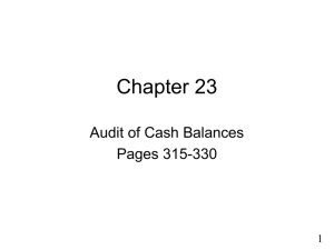 ARENS 23 2158 01 Audit of Cash Balance