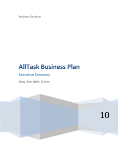 AllTask Business Plan - Ben Kuebel Portfolio