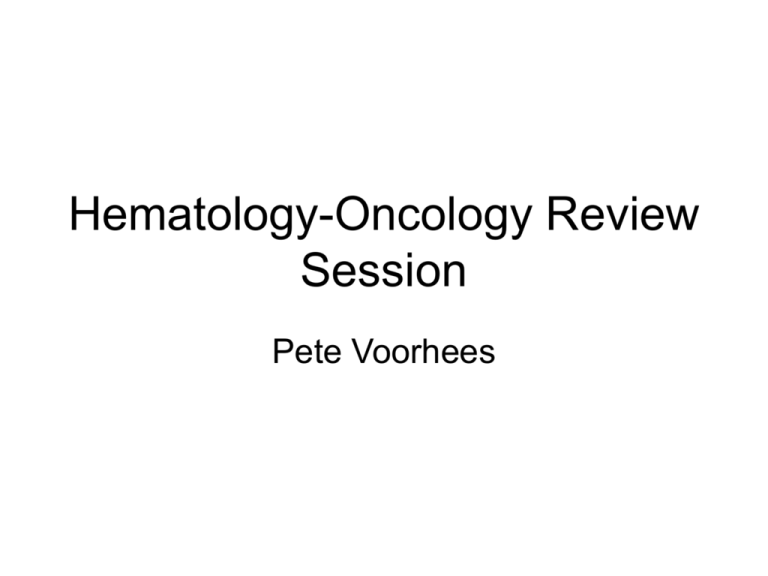 HematologyOncology Review Session