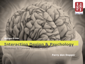 Interaction Design & Psychology