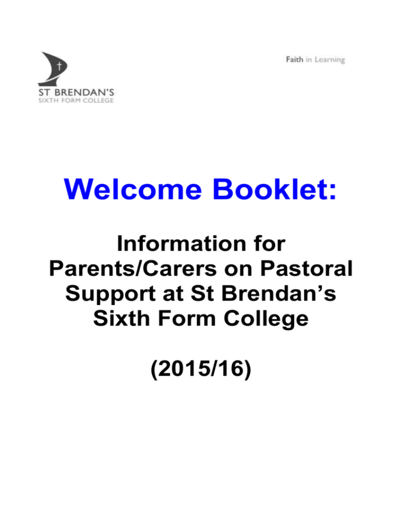 Parent/Carer Booklet - St Brendan's Sixth Form College