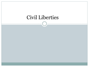 Civil Liberties - Jonathan M. Powell University of Central Florida