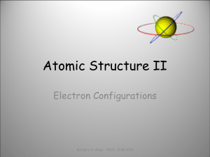 Atomic Structure II
