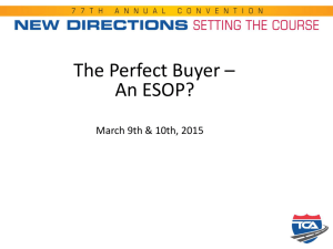 The Perfect Buyer – an ESOP - Transport Capital Partners