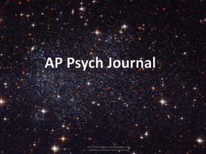 AP Psych Journal Questions 2