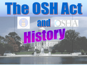 OSHAct - Health and Human Services