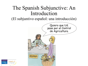 Intro to the Subjunctive