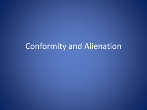 Conformity and Alienation