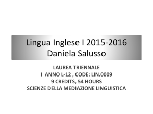 language - Dipartimento di Lingue e Letterature Straniere e Culture