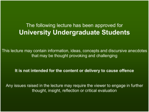 Non Normal Distribution - Faculty of Health, Education and Life