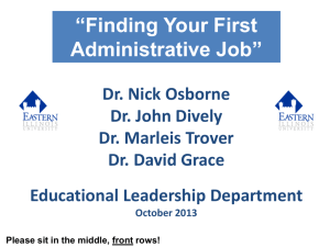 Finding Your First Administrative Job