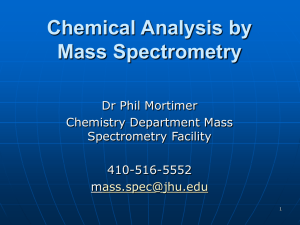 Mass Spectrometry in BioTechnology