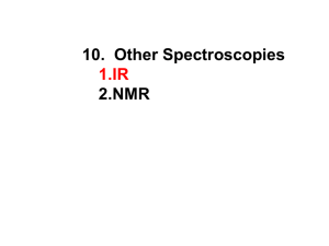 IR and NMR spectroscopies ppt