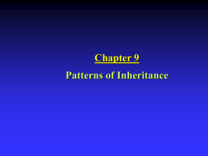 Chapter 9: Patterns of Inheritance