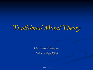 Traditional Moral TheoryPosted09