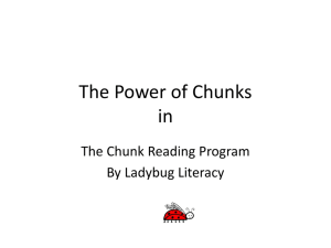 File - The CHUNK Reading Program