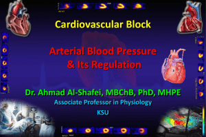 10&11-Arterial Blood Pressure & Its Regulation