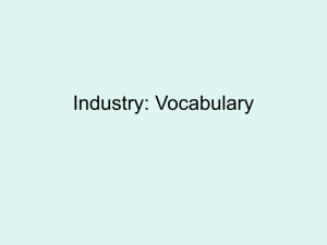 Industry: Vocabulary