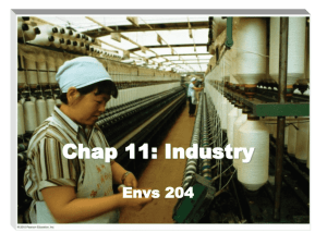 Chap 11 -- Industry