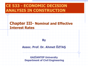 Nominal and Effective Interest Rates