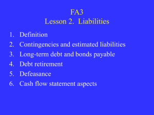 FA3 Lesson 2. Liabilities