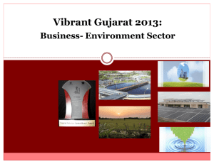 Vibrant Gujrat 2013- Business in Environment Sector