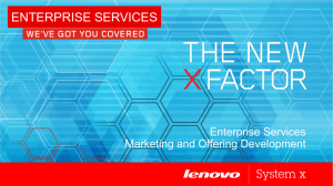 Lenovo Enterprise Services Overview