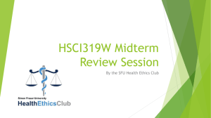 HSCI319W Midterm Review Session