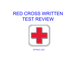 red cross written test review