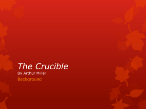 The Crucible - Wayzata Public Schools