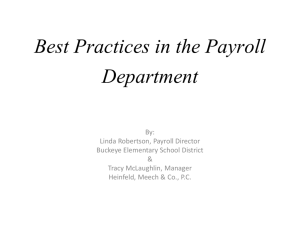 Best Payroll Practices