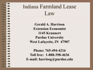 agricultural law: emphasis indiana