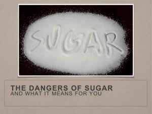The dangers of sugar