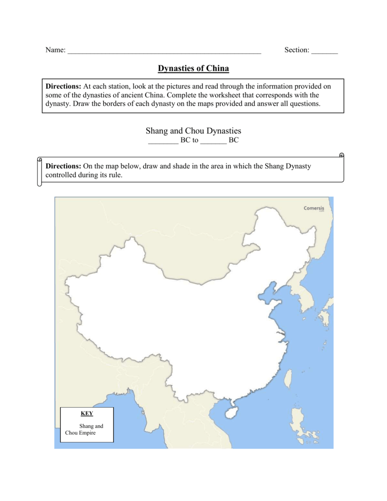 map-of-ancient-china-worksheet