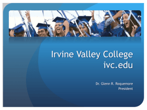IVC Presentation - Irvine Chamber Economic Development