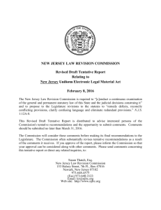 NEW JERSEY LAW REVISION COMMISSION Revised Draft