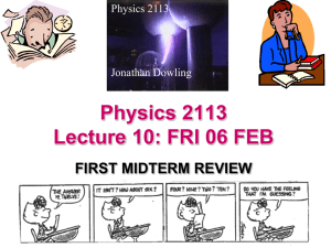 Homework#1, Problem 1 - LSU Physics & Astronomy