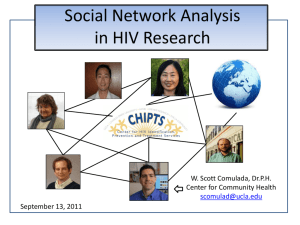 Social Network Analysis in HIV Research