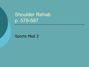 Shoulder Rehab