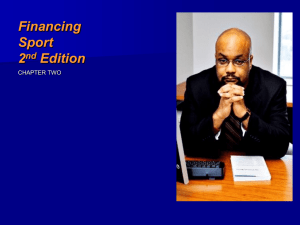 Financing Sport - Dr. H. Hamilton