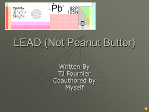 LEAD (Not Peanut Butter)