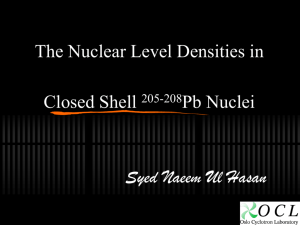 The Nuclear Level Densities in Closed Shell Nuclei