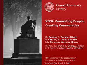 Presentation - Columbia University Libraries